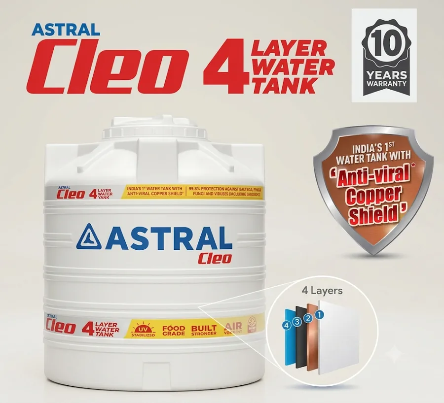 Astral Cleo 4-Layer Water Tank 750 Ltr