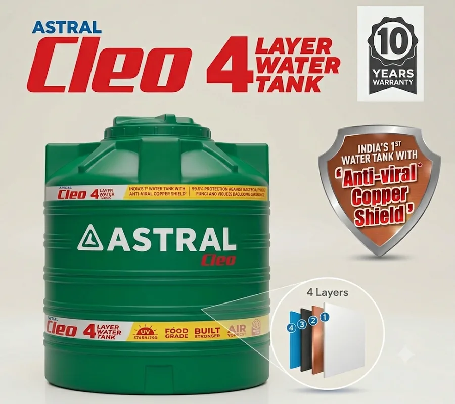Astral Cleo 4-Layer Water Tank 750 Ltr
