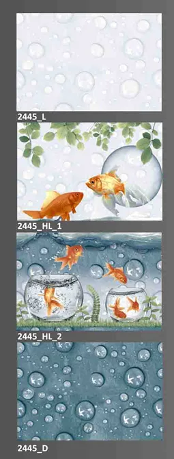 2445 12 x 18 Wall Tiles Roar