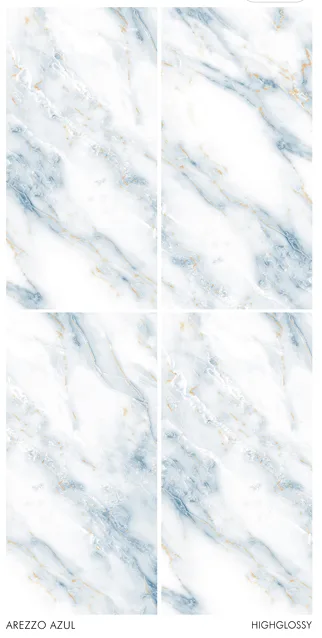 Arezzo Azul High Glossy 24" x 48" GVT Tiles I Cera