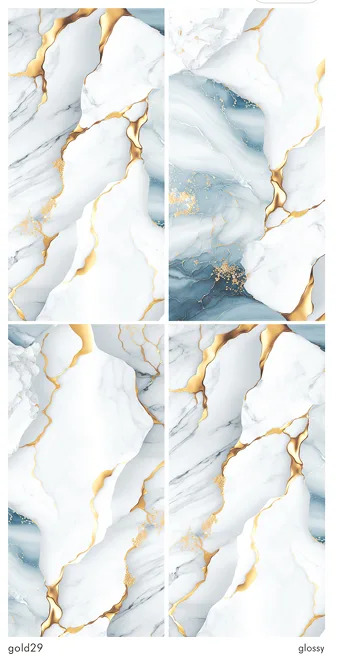 Gold 29 High Glossy 24" x 48" GVT Tiles I Cera