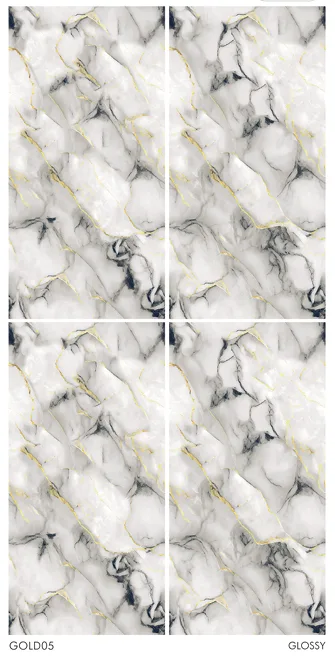 Gold 05 High Glossy 24" x 48" GVT Tiles I Cera