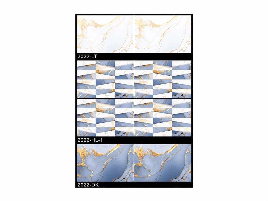2022- HL-1 350 x 450 Glossy Wall Tiles Grace Art