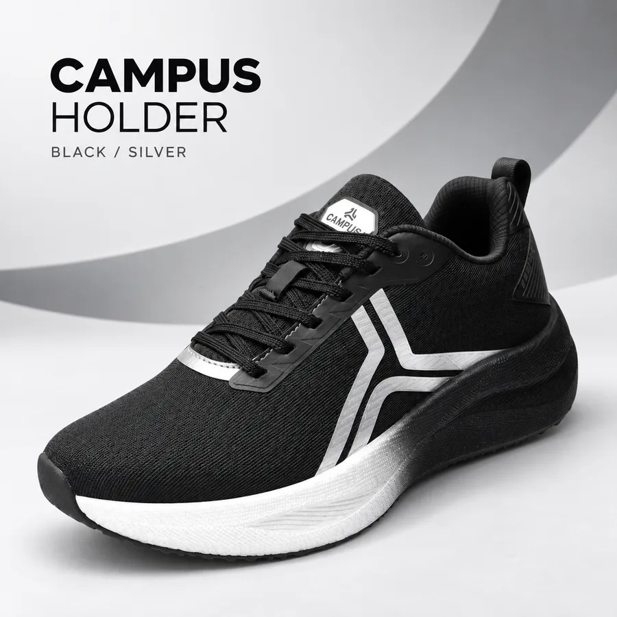 Campus HOLDER - BLACK SILVER Shoes