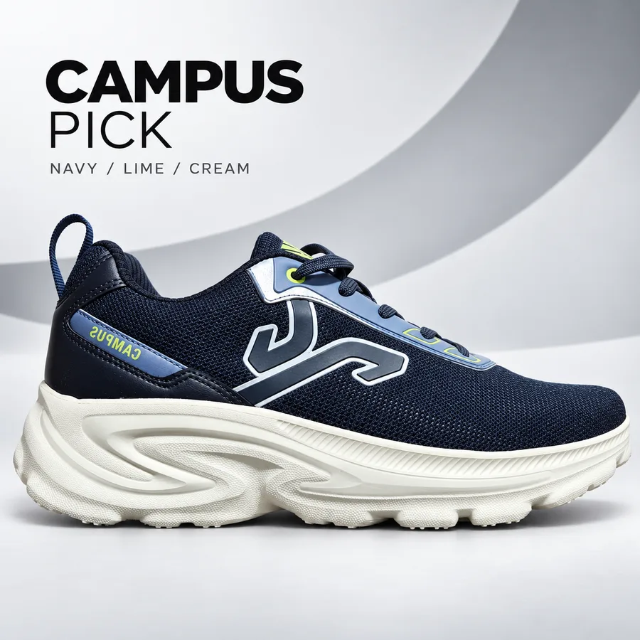 Campus PICK - Navy lime cream Shoes