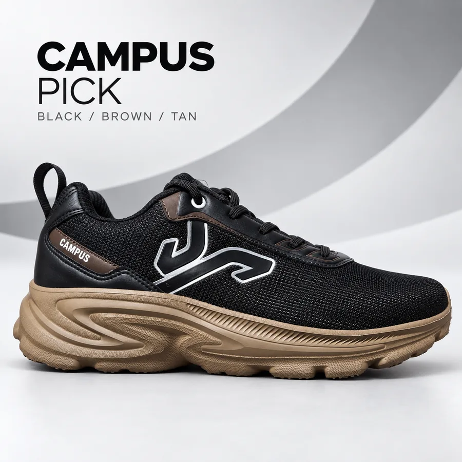 Campus PICK - Black Brown Tan Shoes
