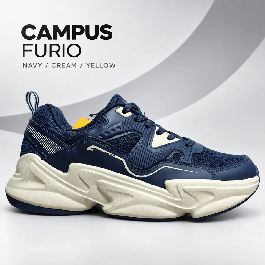 Campus FURIO - Navy Cream Yellow Shoes