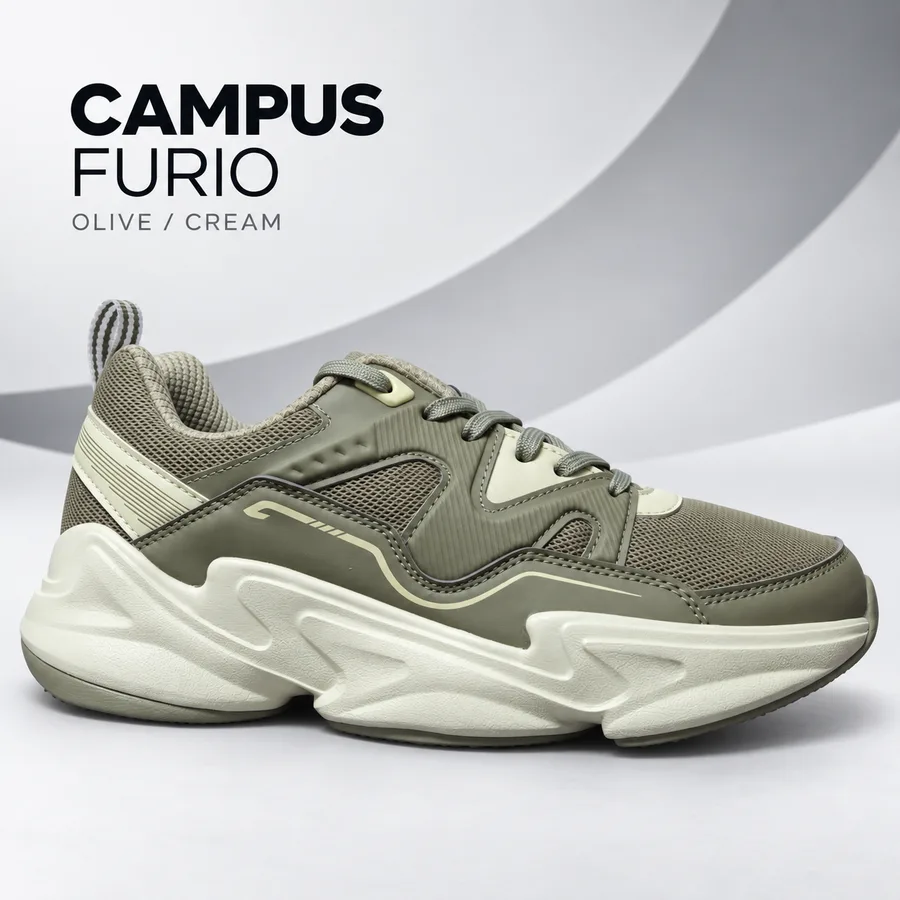 Campus FURIO - Olive Cream Shoes