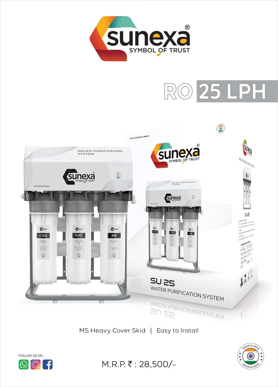 25 LPH Commercial RO plant ( Make - Sunexa)