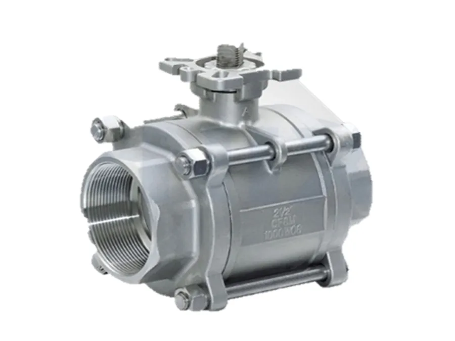 SS 304 3 PIECE BALL VALVE 3/4"