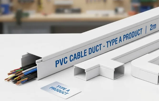 PVC Cable Ducts Type A - 1 meter - A 40x30