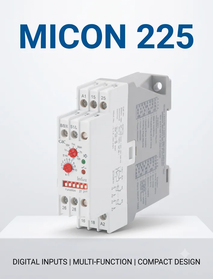 Timers - Micon 225 - True OFF Delay 0.6-600sec, 24-240 VAC/DC, 2 C/O
