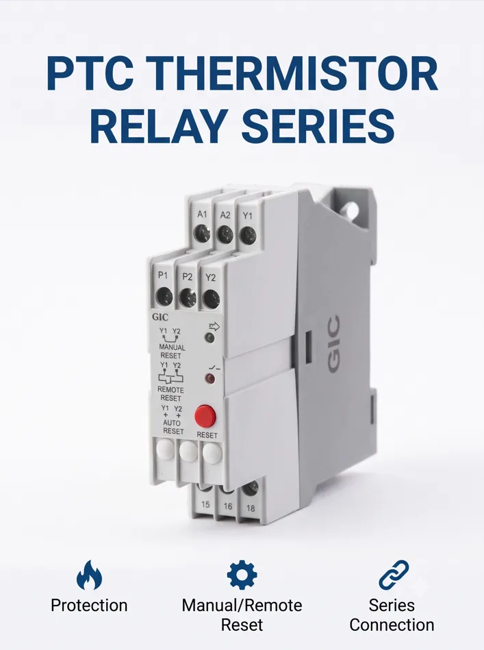 PTC Thermistor Relay Series - Thermistor Relay 220-440VAC 2C/O