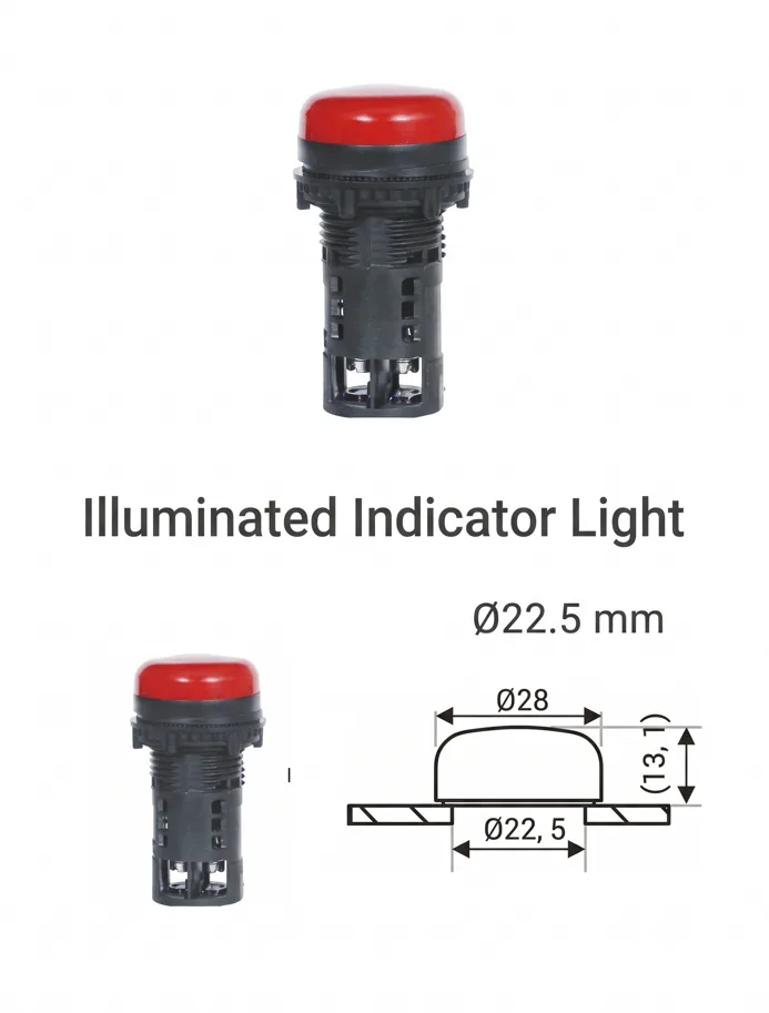 Gen Next Pro LED Indicator - Gen Next Pro LED Indicator 22.5mm, 415A (R/G/Y/A)