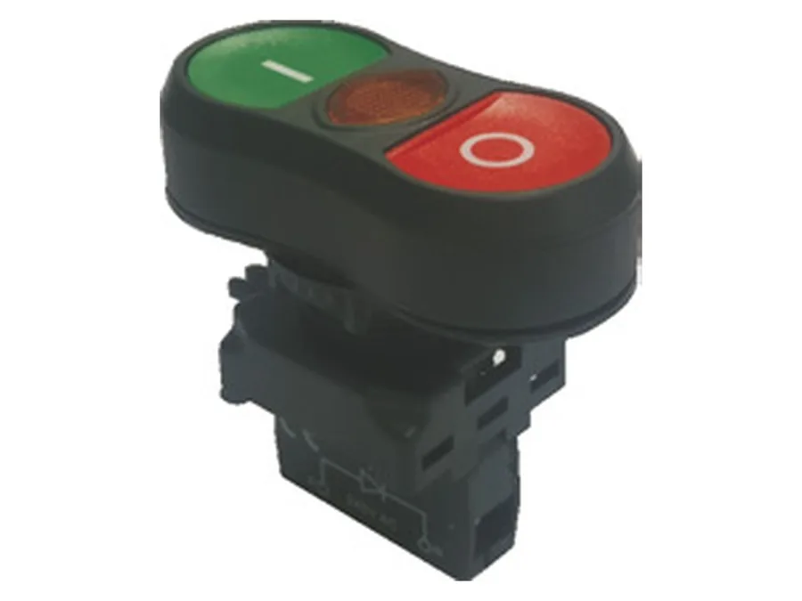 Gen Next Illuminated Push Button Actuators - Twin Touch with LED Holder, Y/A colours