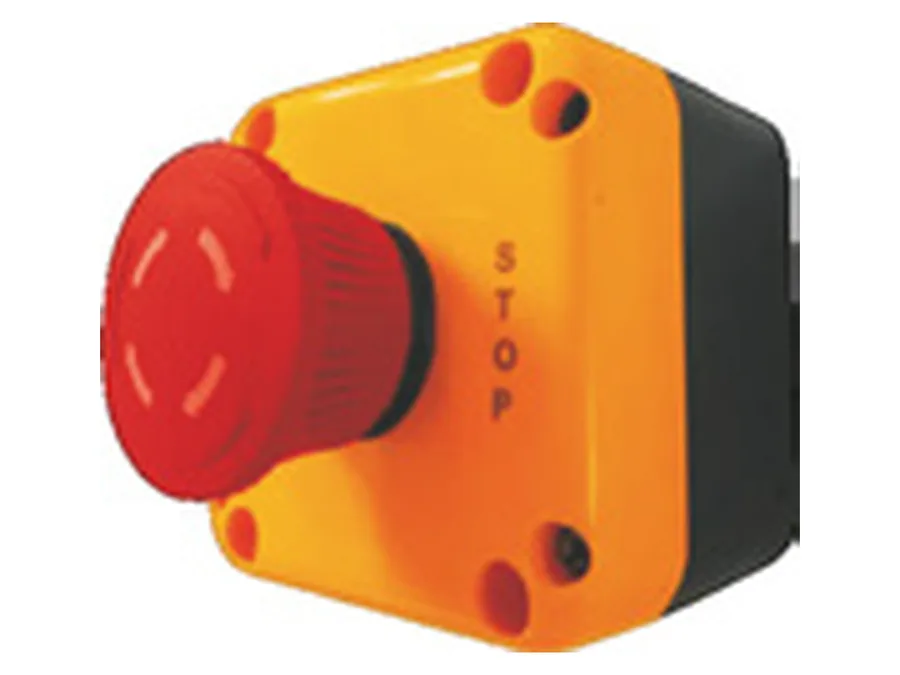 Universal Push Button Stations (ABS plastic body) - Mushroom Head Actuator Push Turn type, STOP 1NC