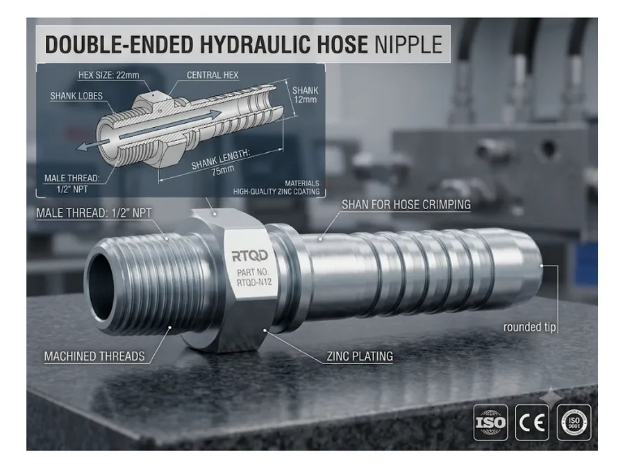 Hydraulic Hose Nipple 2"