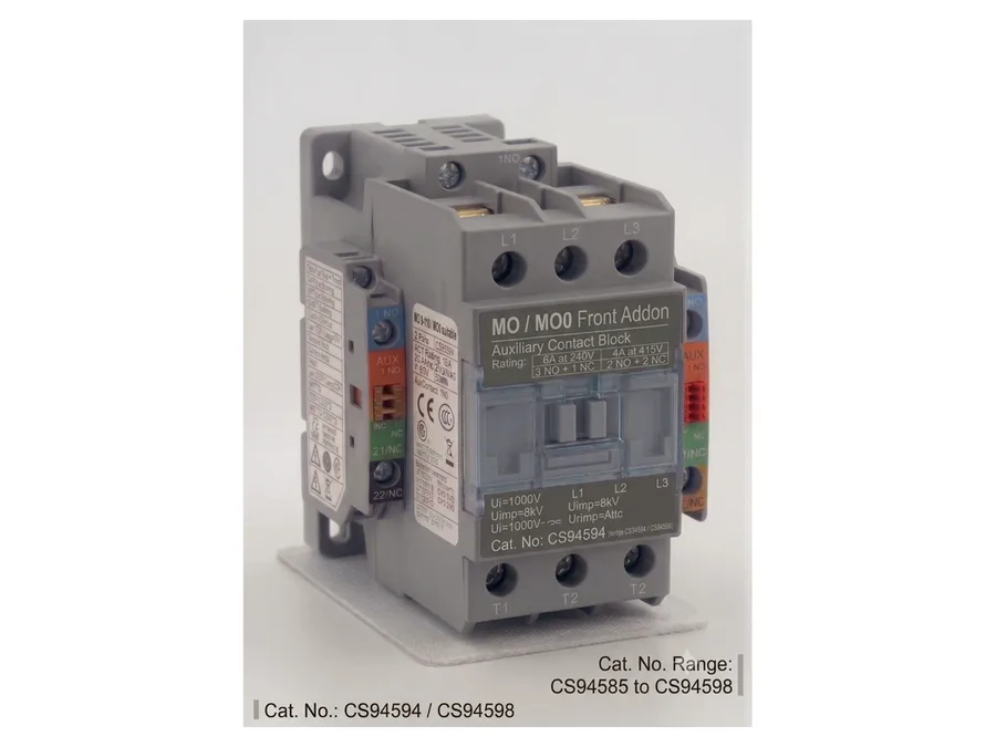 Front Add-on Aux Contact Block - 3 NO + 1 NC