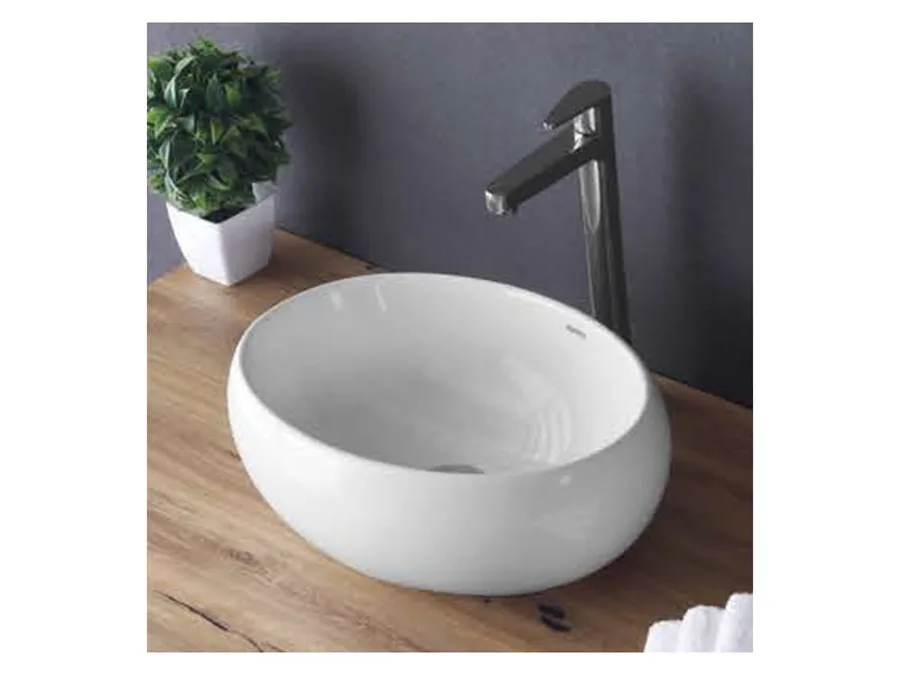 RECTA TABLE TOP BASIN WHITE SONARA