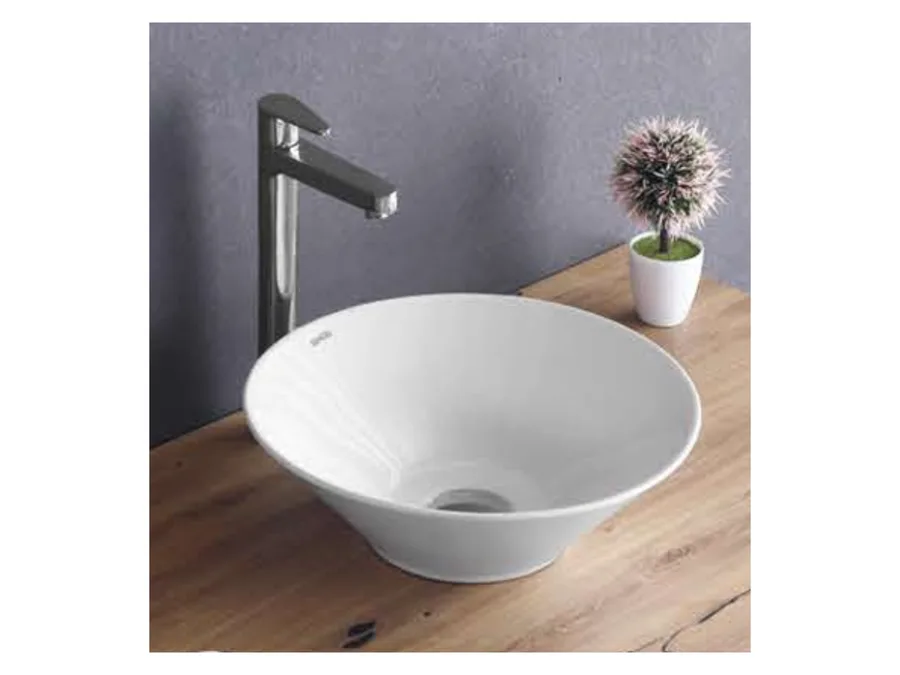 MOON TABLE TOP BASIN WHITE SONARA
