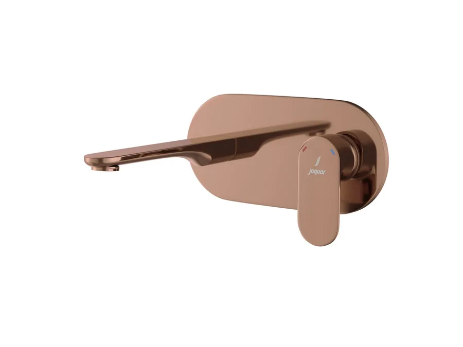 Jaquar Opal Prime Wall Mounted Basin Mixer Exposed Parts Kit - Blush Gold Bright PVD | OPP-BGP-15233NKPM