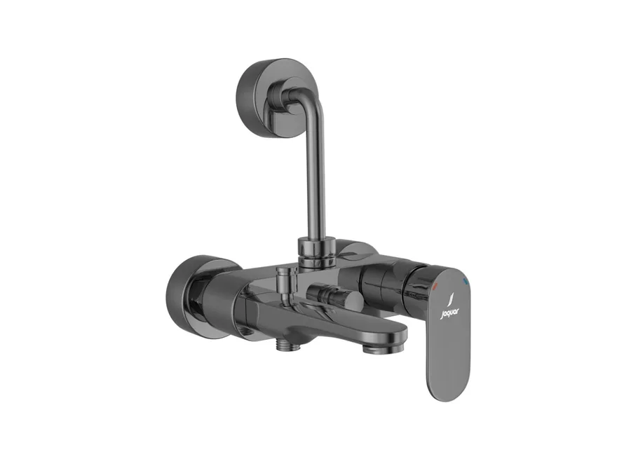 Jaquar Opal Prime 3-in-1 Single Lever Wall Mixer - Black Chrome | OPP-BCH-15125PM