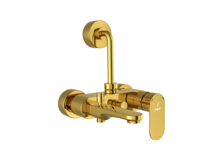 Jaquar Opal Prime 3-in-1 Single Lever Wall Mixer - Gold Bright PVD | OPP-GBP-15125PM