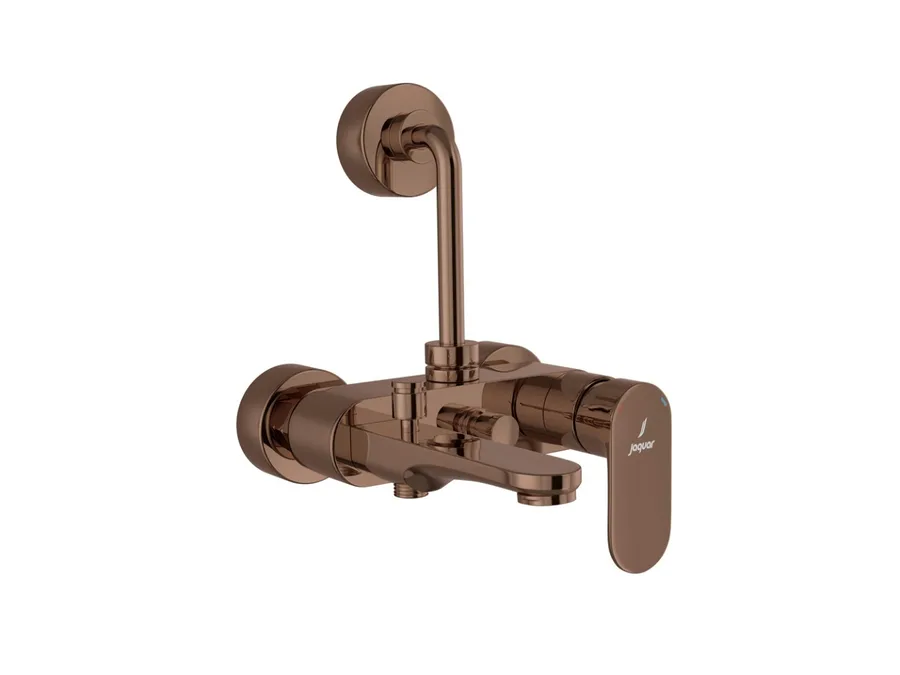 Jaquar Opal Prime 3-in-1 Single Lever Wall Mixer - Blush Gold Bright PVD | OPP-BGP-15125PM