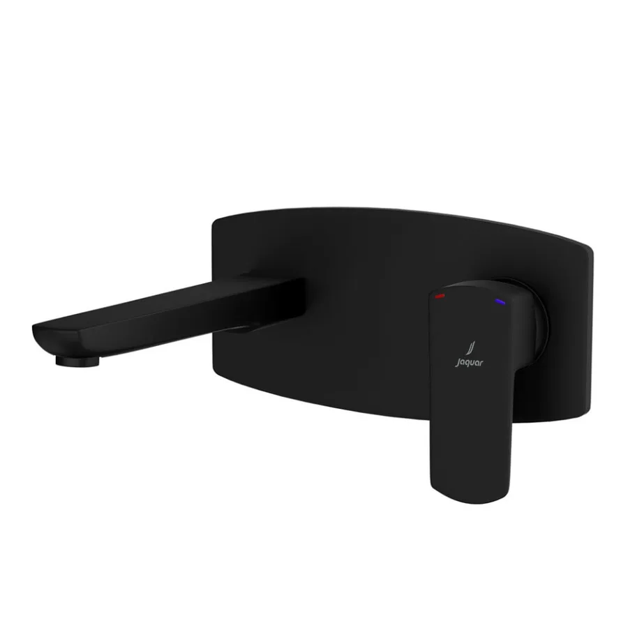 Jaquar Kubix Prime Wall Mounted Basin Mixer Exposed Parts Kit - Black Matt | KUP-BLM-35233NKPM