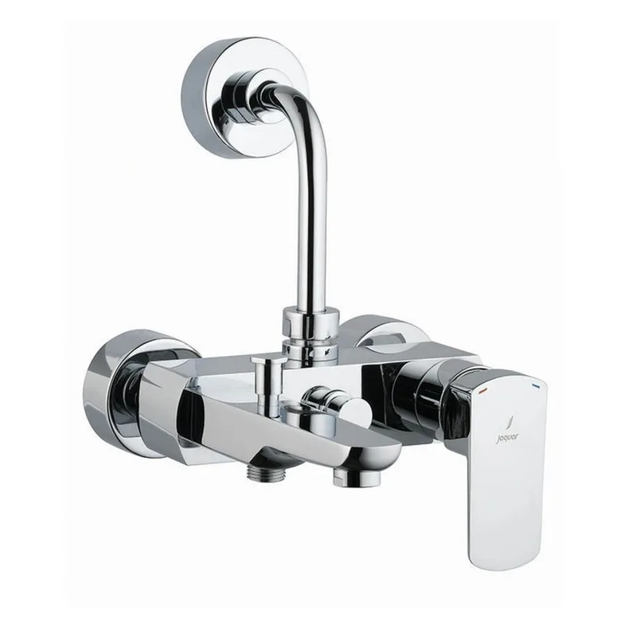 Jaquar Kubix Prime 3-in-1 Single Lever Wall Mixer - Chrome | KUP-CHR-35125PM