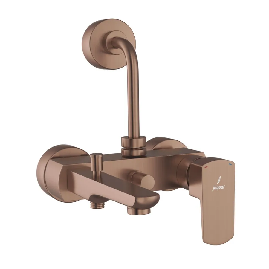 Jaquar Kubix Prime 3-in-1 Single Lever Wall Mixer - Antique Copper | KUP-ACR-35125PM