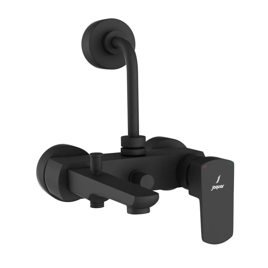 Jaquar Kubix Prime 3-in-1 Single Lever Wall Mixer - Black Matt | KUP-BLM-35125PM