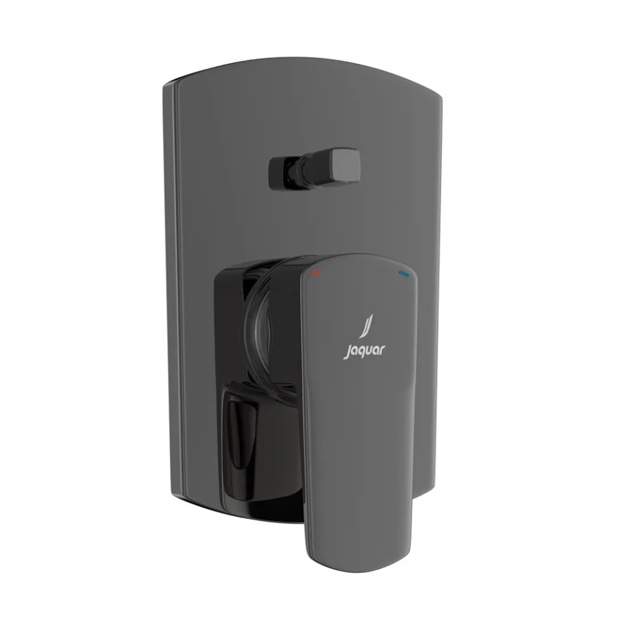 Jaquar Kubix Prime Single Lever Diverter Exposed Parts Kit - Black Chrome | KUP-BCH-35065MKPM