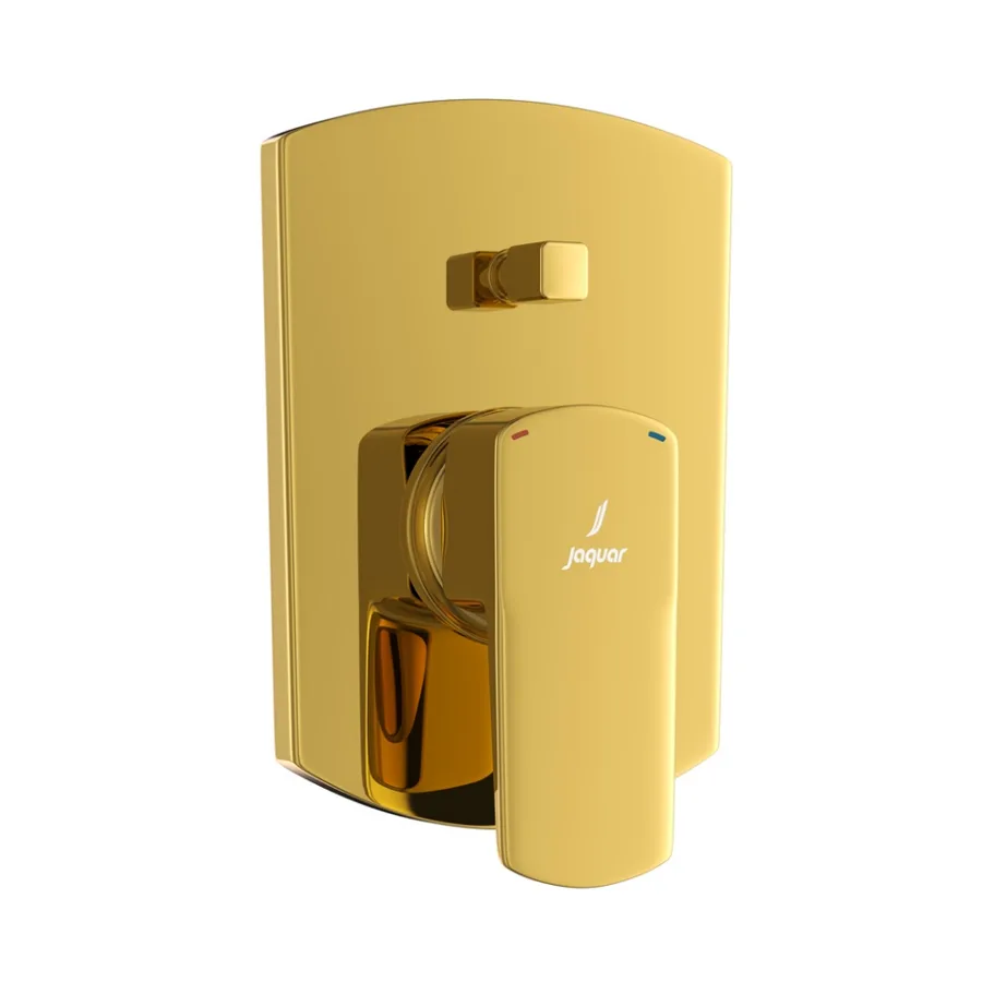 Jaquar Kubix Prime Single Lever Diverter Exposed Parts Kit - Gold Bright PVD | KUP-GBP-35065MKPM
