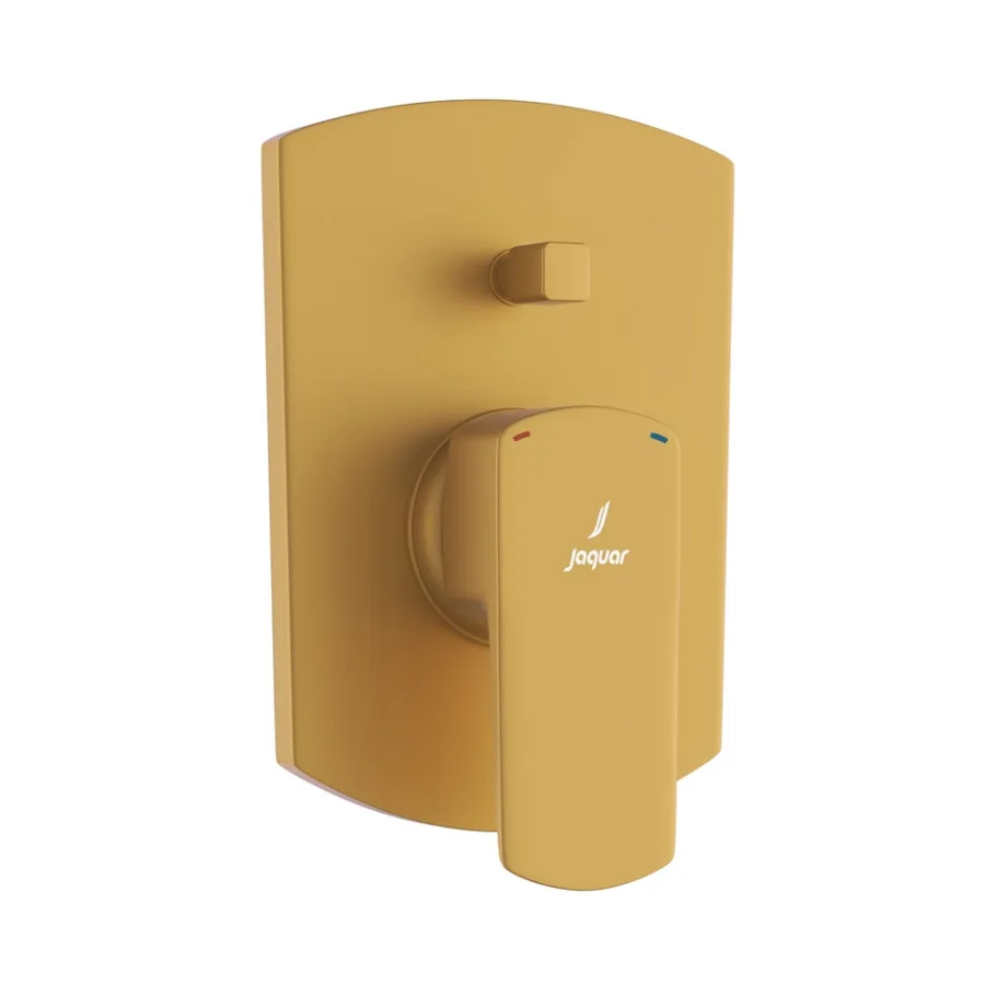Jaquar Kubix Prime Single Lever Diverter Exposed Parts Kit - Gold Matt PVD | KUP-GMP-35065MKPM