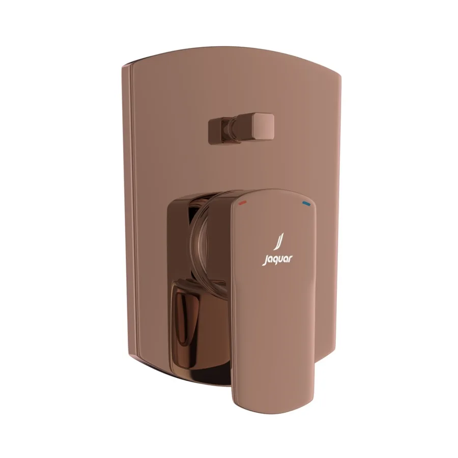 Jaquar Kubix Prime Single Lever Diverter Exposed Parts Kit - Blush Gold Bright PVD | KUP-BGP-35065MKPM
