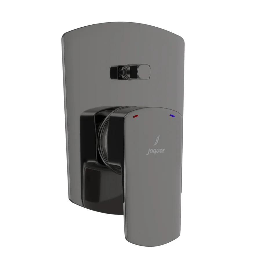 Jaquar Kubix Prime Hi-Flow Single Lever Diverter Exposed Parts Kit - Black Chrome | KUP-BCH-35079NKPM