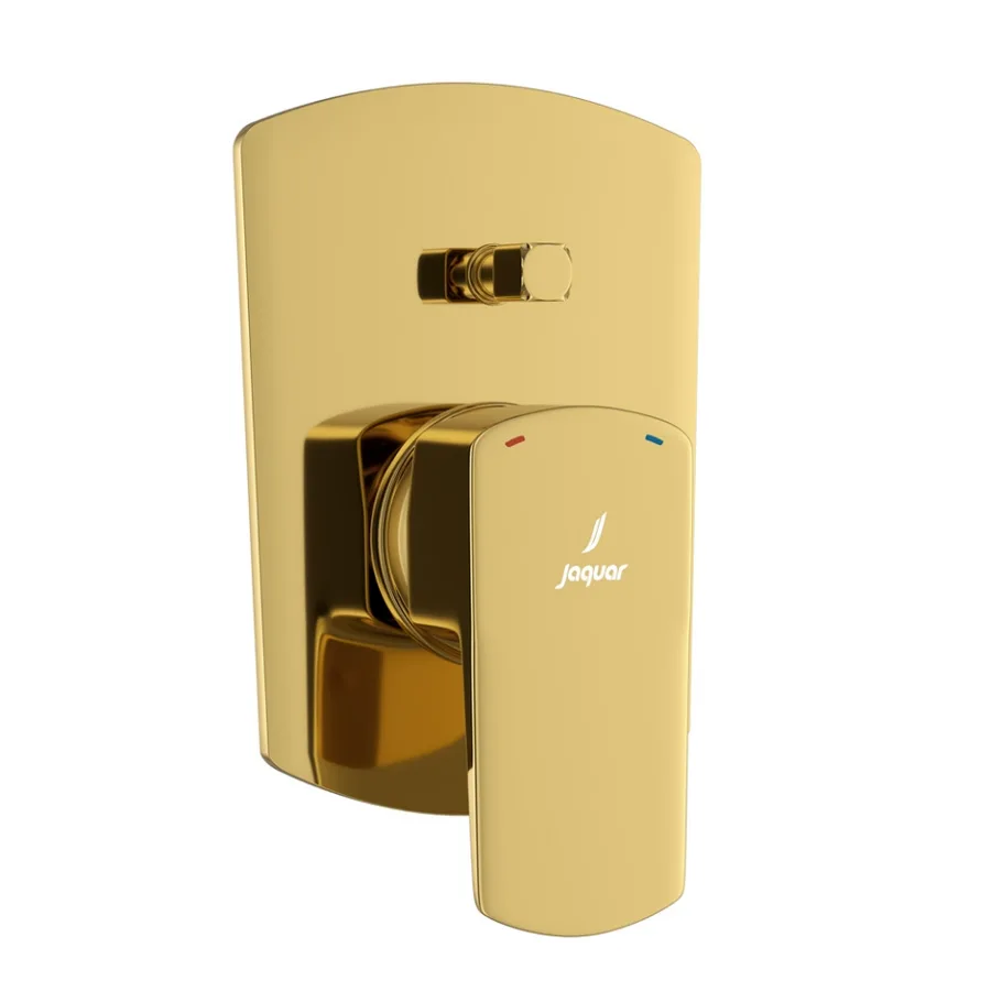 Jaquar Kubix Prime Hi-Flow Single Lever Diverter Exposed Parts Kit - Gold Bright PVD | KUP-GBP-35079NKPM