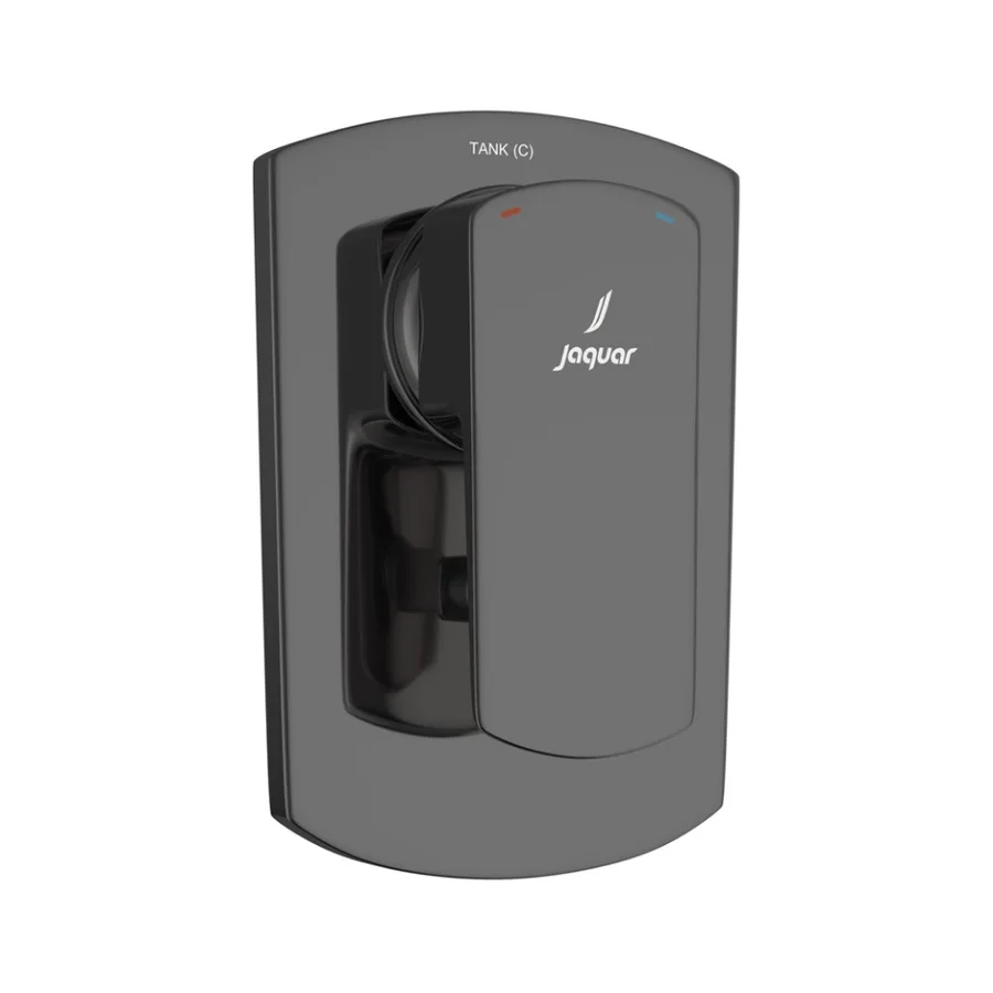 Jaquar Kubix Prime Single Lever 3-Inlet Diverter Exposed Parts Kit - Black Chrome | KUP-BCH-35193NKPM