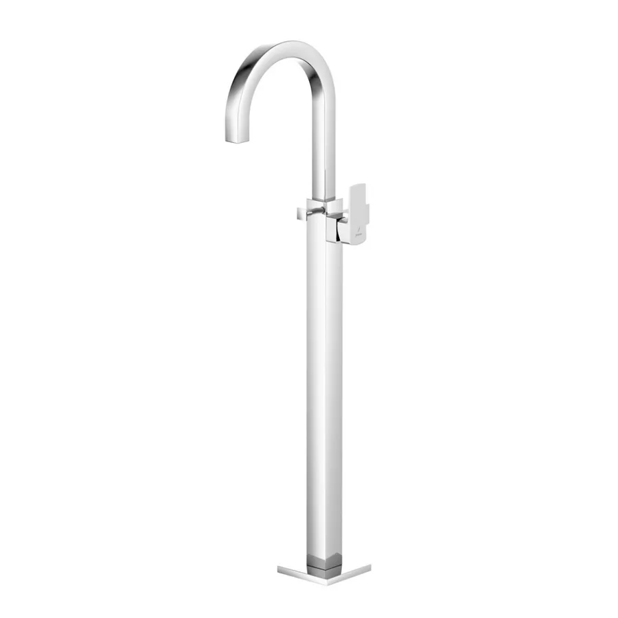 Jaquar Kubix Prime Floor Mounted Single Lever Bath Mixer Exposed Parts - Chrome | KUP-CHR-35121KPM