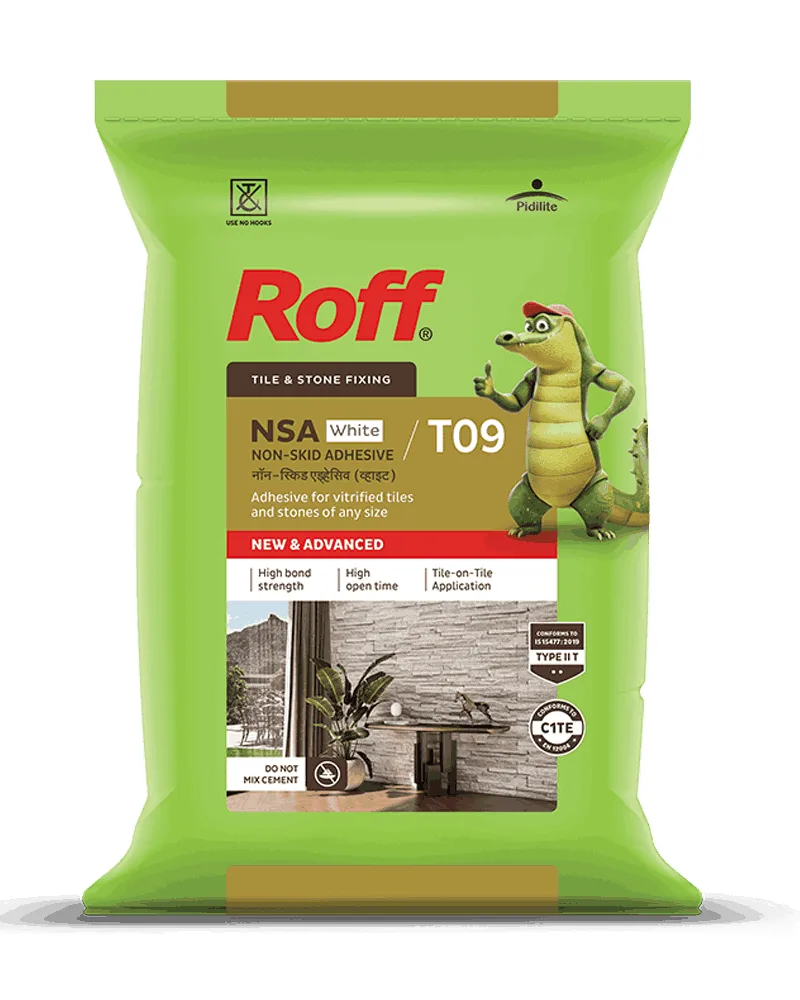 Roff NSA Non-Skid Tile Adhesive - White - 20 kg