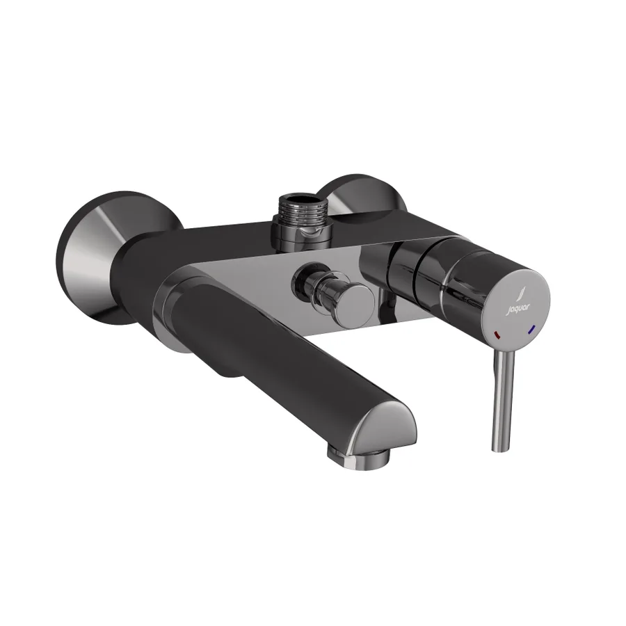 Jaquar Florentine Prime Single Lever Wall Mixer with Shower Pipe Connection - Black Chrome | FLP-BCH-5115PM