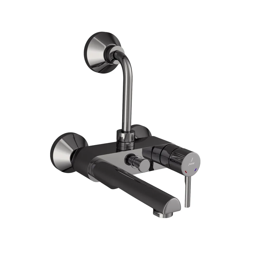 Jaquar Florentine Prime Single Lever Wall Mixer with Overhead Shower Provision - Black Chrome | FLP-BCH-5117PM