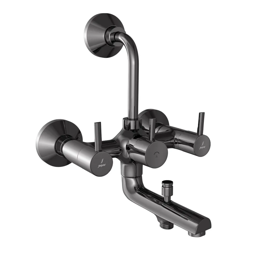 Jaquar Florentine Prime 3-in-1 Wall Mixer - Black Chrome | FLP-BCH-5281PM