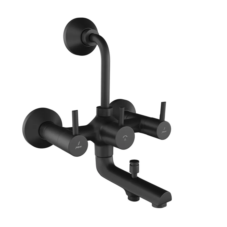 Jaquar Florentine Prime 3-in-1 Wall Mixer - Black Matt | FLP-BLM-5281PM