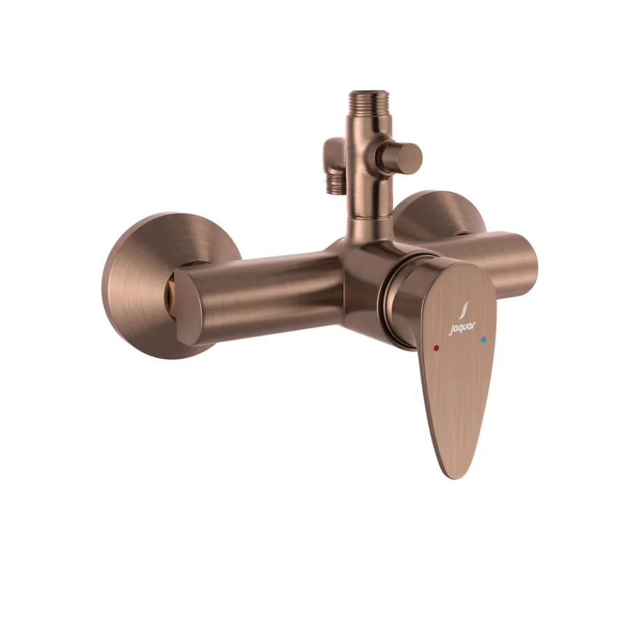 Jaquar Vignette Prime Single Lever Shower Mixer with Shower Pipe and Hand Shower Connections - Antique Copper | VGP-ACR-81145