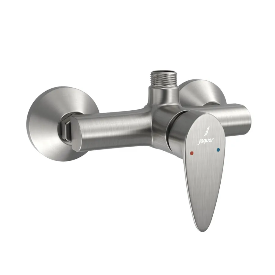 Jaquar Vignette Prime Single Lever Shower Mixer with Exposed Shower Pipe Connection - Stainless Steel Finish | VGP-SSF-81147