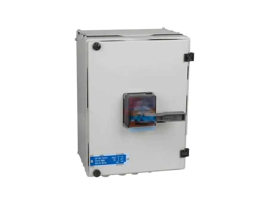 Lauritz Knudsen Sheet Steel Enclosed Changeover Switch Disconnector 160A Frame 2 4P 415V