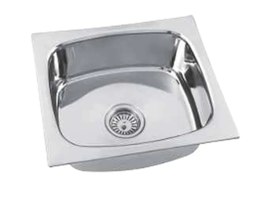 Polo SS Single Bowl Kitchen Sink 18"x16" (8" Depth) - Premium