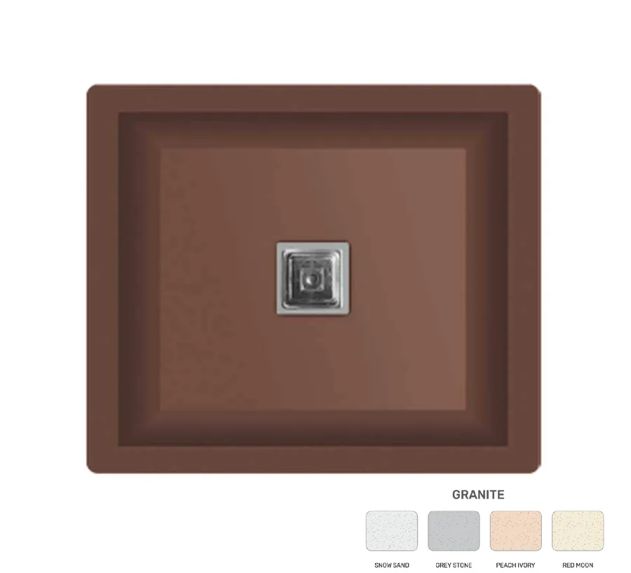 Polo Quartz Single Bowl 16"x18" Kitchen Sink - Granite